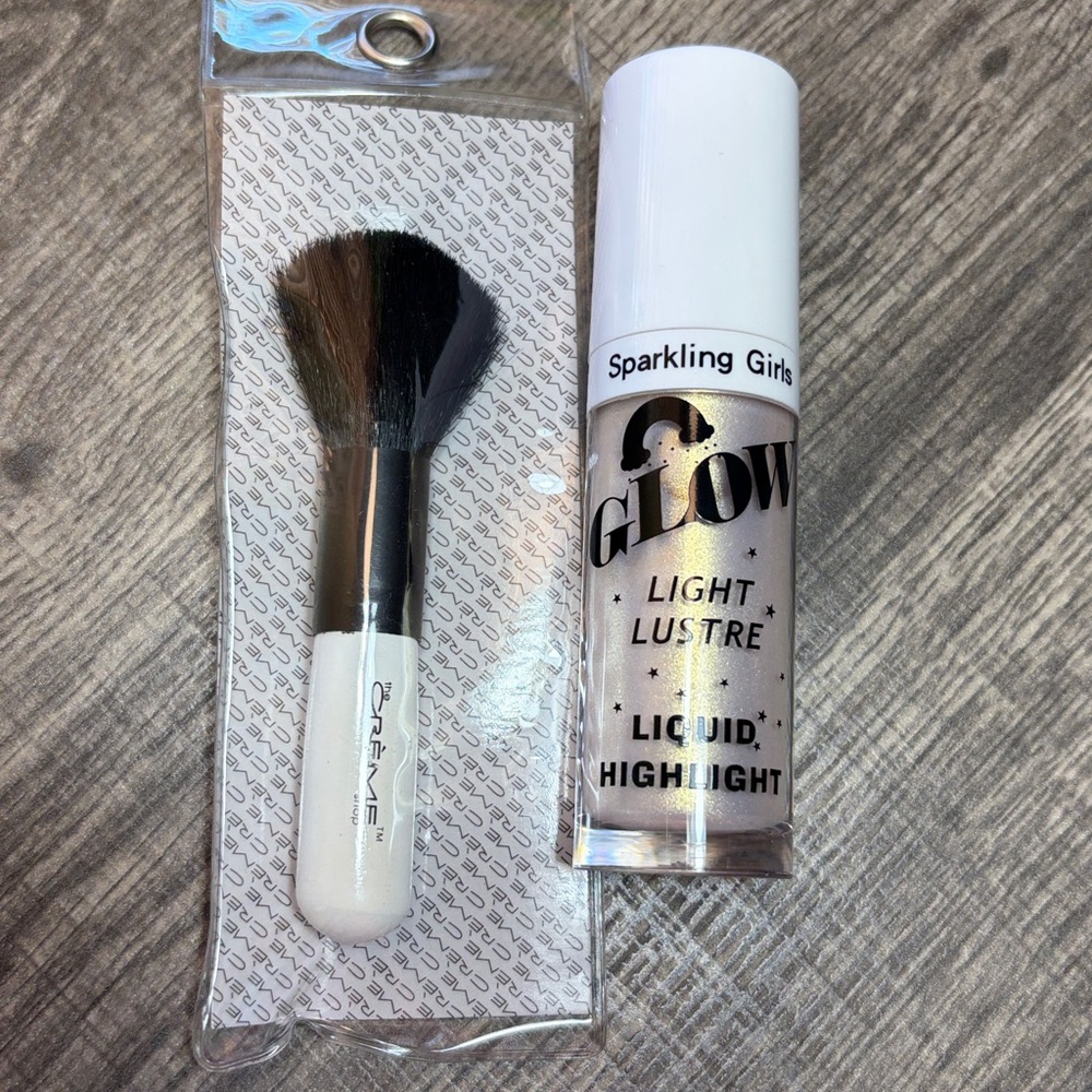 🪻5 for $15🪻Glow Light Luster Liquid Highlighter & Creme Shop Makeup Brush